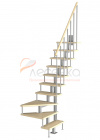 Модульная малогабаритная лестница Компакт - превью фото 1