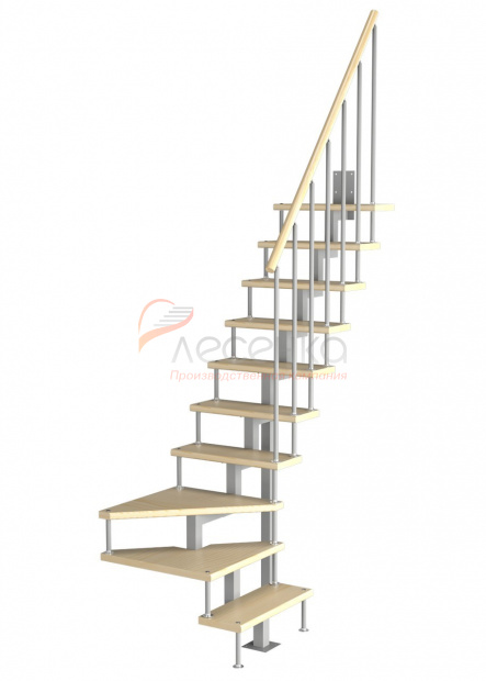 Модульная малогабаритная лестница Компакт - фото 1
